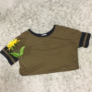 Green and Black Top